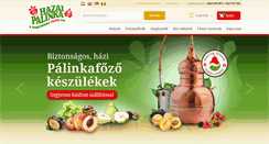 Desktop Screenshot of hazaipalinka.hu